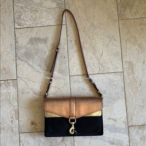 Rebecca Minkoff Hudson Moto Metallic crossbody Bag